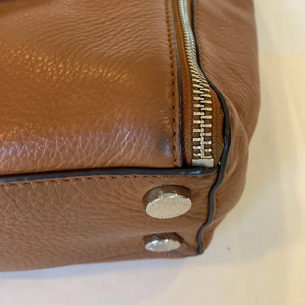 Michael Kors Brown Cognac Leather Sloan Bag Satchel Purse
